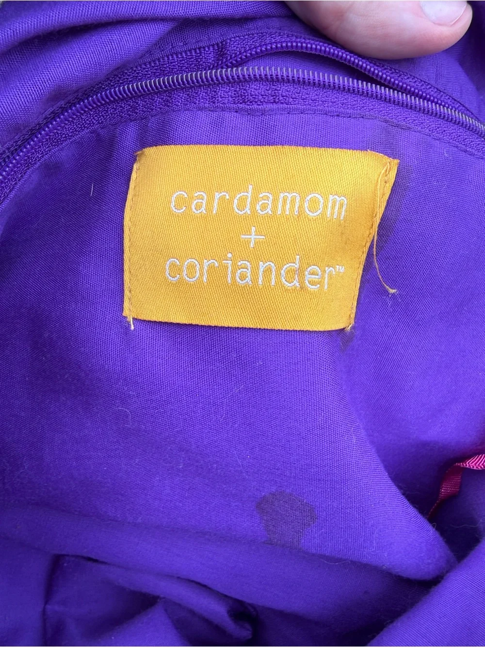 Cardamom + Coriander Boho beaded embroidered tote bag with brown leather straps
